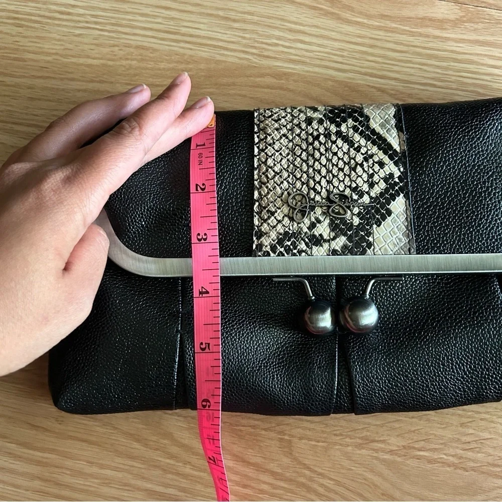 Jessica Simpson Black Faux Leather Bag